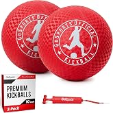 GoSports Official Kickball with Pump (2 Pack), 10"
