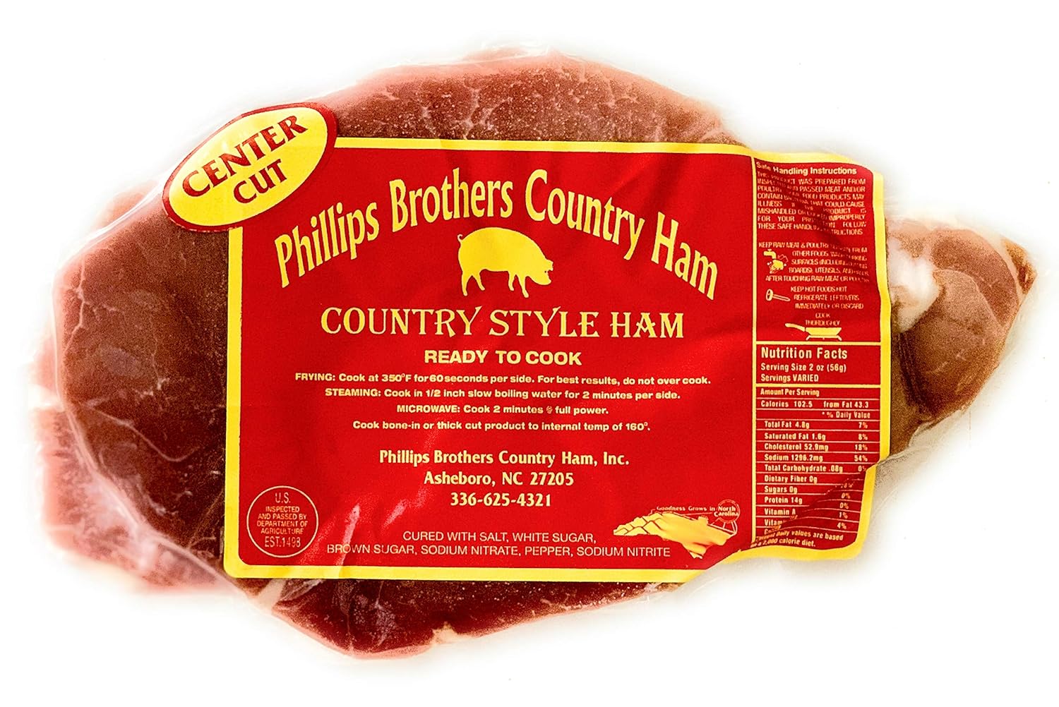 Phillips Brothers Country Hams Center Cut Amazon Com Grocery Gourmet Food