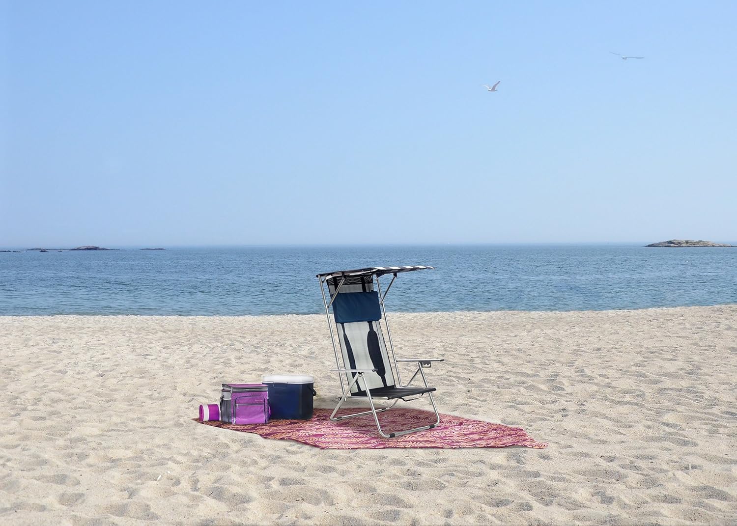 Quik Shade Beach Recliner Shade Chair: Sports & Outdoors