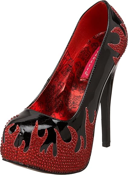 bordello rhinestone heels