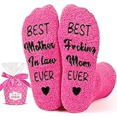 Bebila Gifts for Her Women Fuzzy Funny Socks for Women Mothers Day Gifts for Mother Sister Daughter Grandma