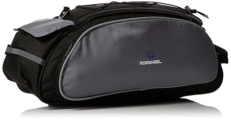 Roswheel Fahrradtasche Multifunktionstasche für Rücksitz, Schwarz, 13 l