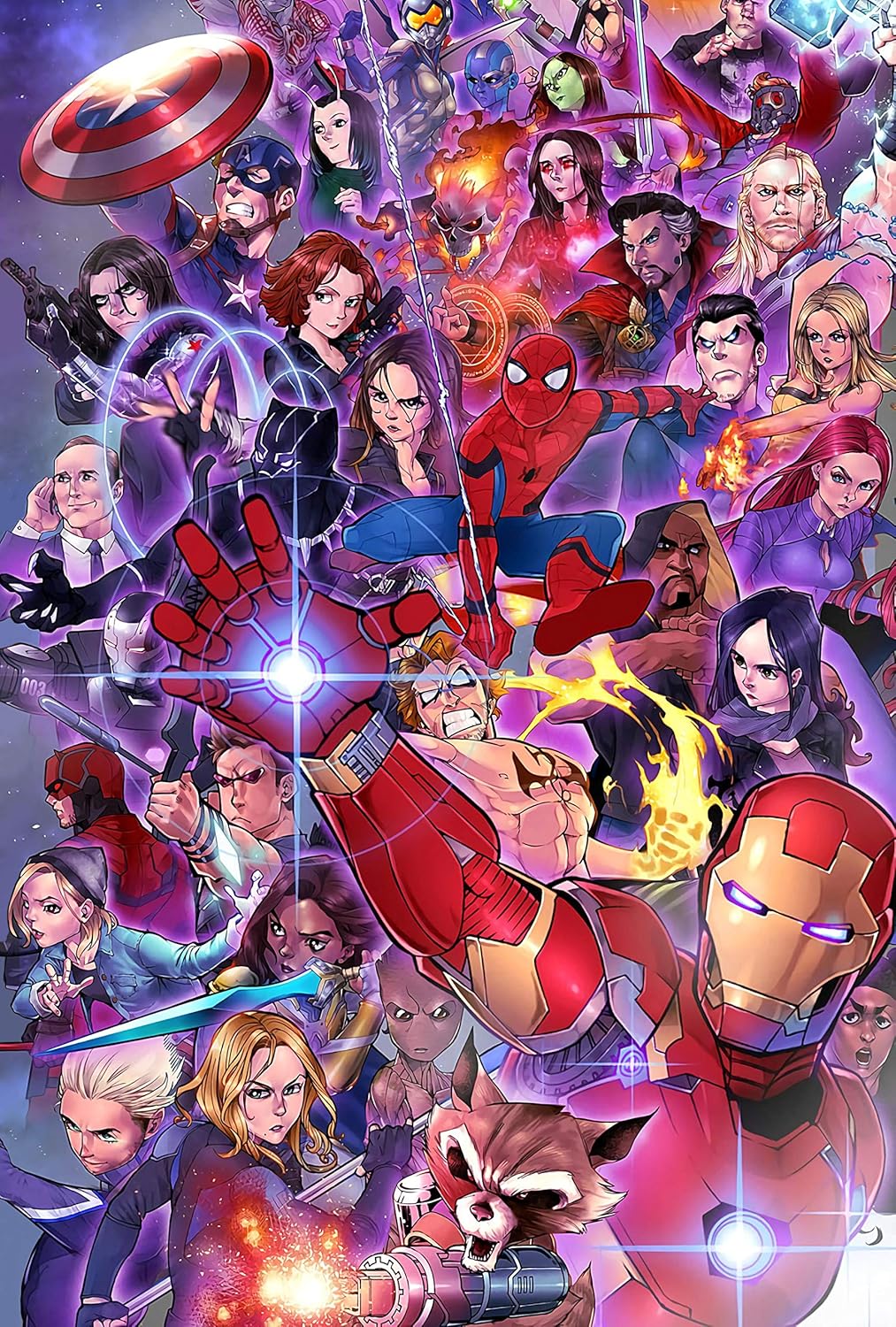 Puzzles 1000 Pieces Marvel Avengers Jigsaw Puzzle Toys Games