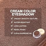 Oulac Shimmer Eyeshadow Bronze Pearl Finish Longlasting Waterproof Vegan 6g P01 view 8