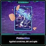 TitanShield Card Sleeves Black 150 Fits Pokemon MTG Premium 140µm view 7