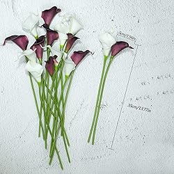 ZGPEPEXIA 15 Pcs Real Touch Calla Lily Artificial