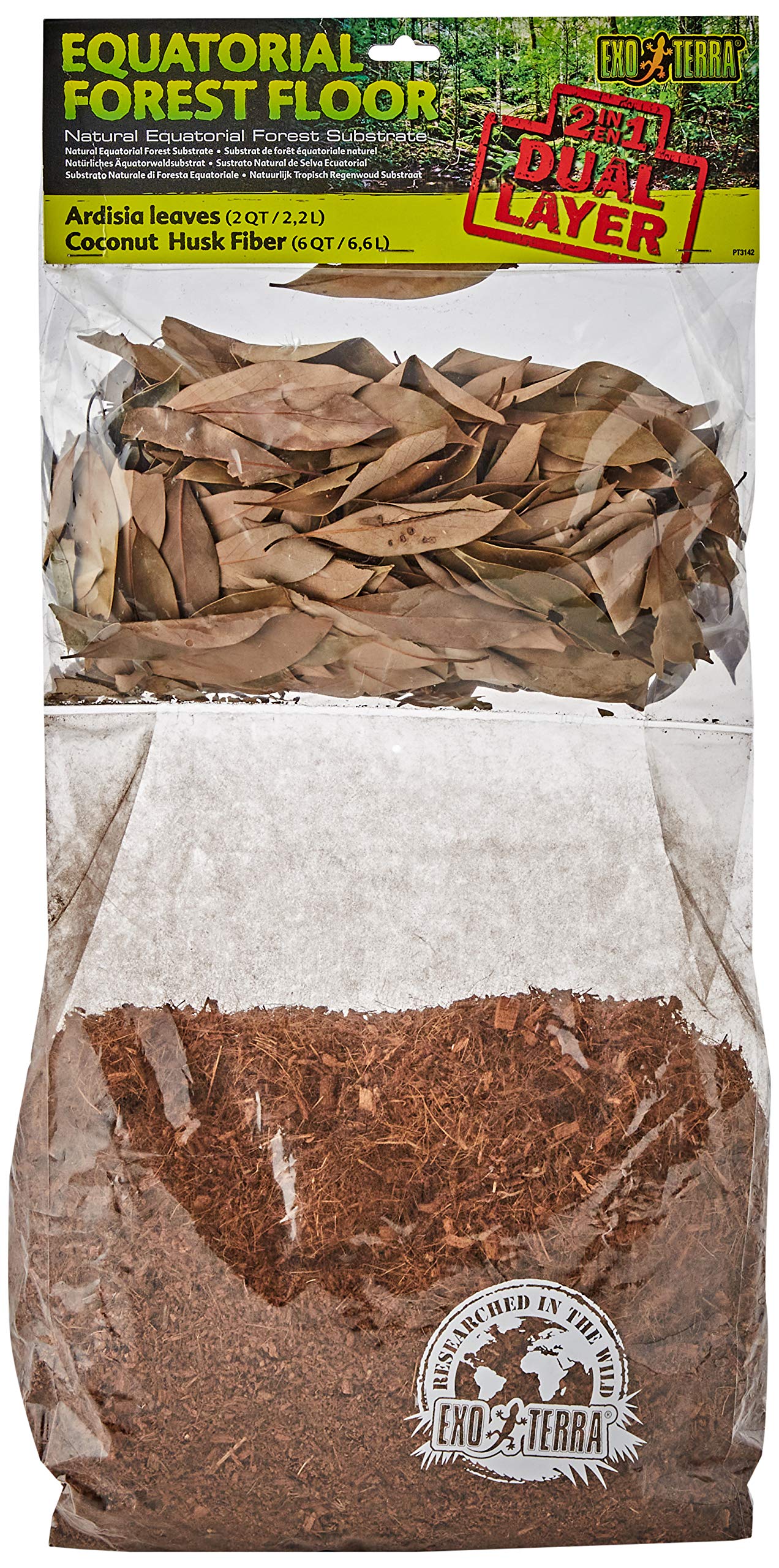 Exo Terra Equatorial Forest Substrate 8.8 Litres,brown