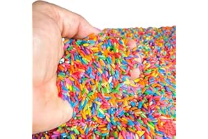 Sensory-N-Stuff Rainbow Rice Sensory Bin Filler for Sensory Table - Colored Rice for Sensory Play (4 Cups - 2LB)