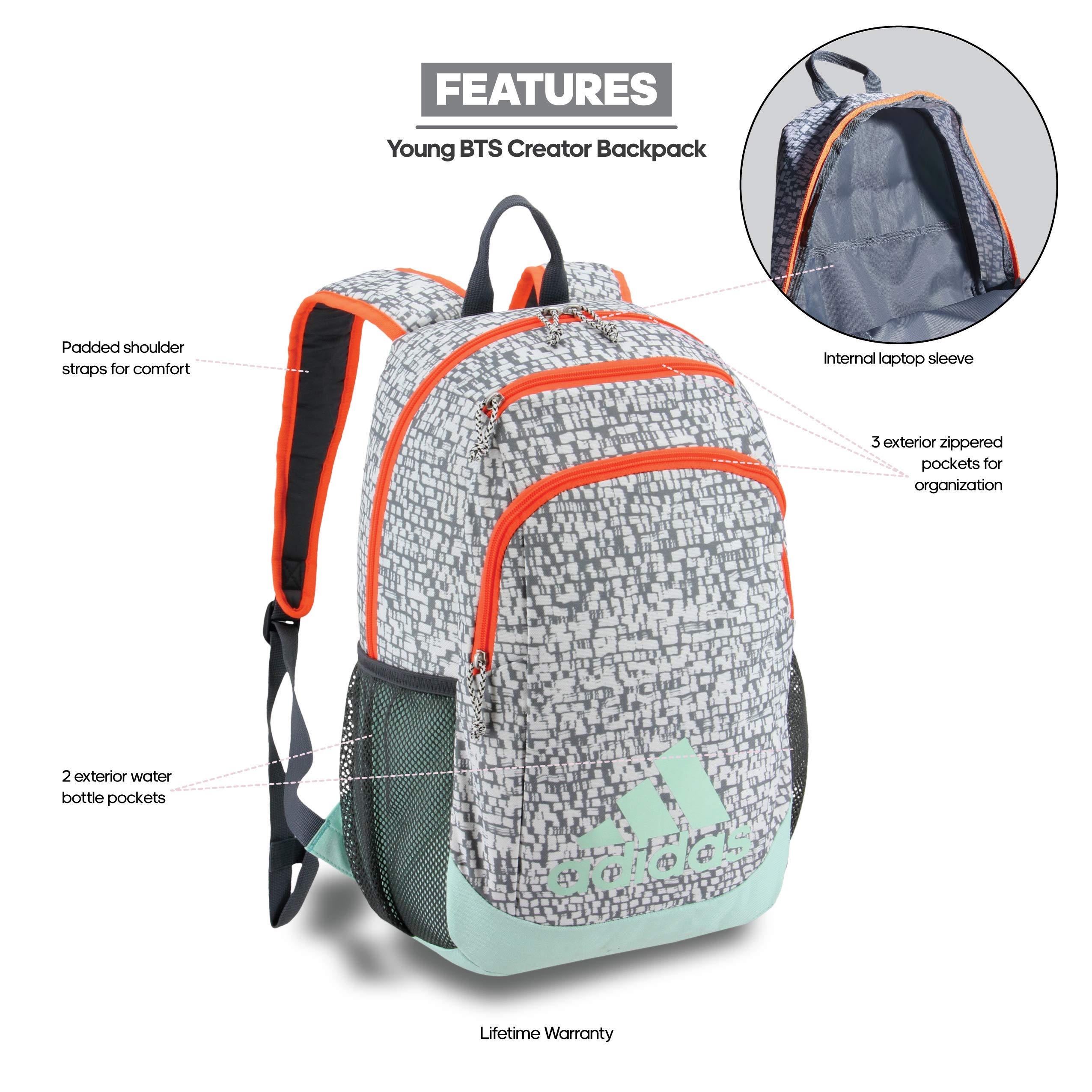 adidas unisex-child Kids-Boy's/Girl's Young Creator Backpack - Buy Online -  142362160