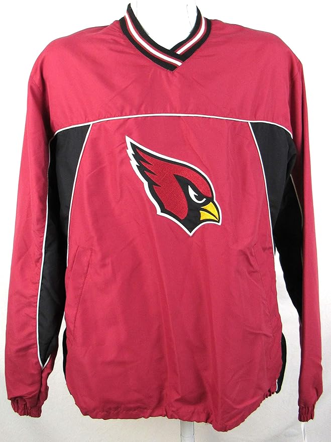 GIII Sports Mens Arizona Cardinals Lined VNeck Pullover
