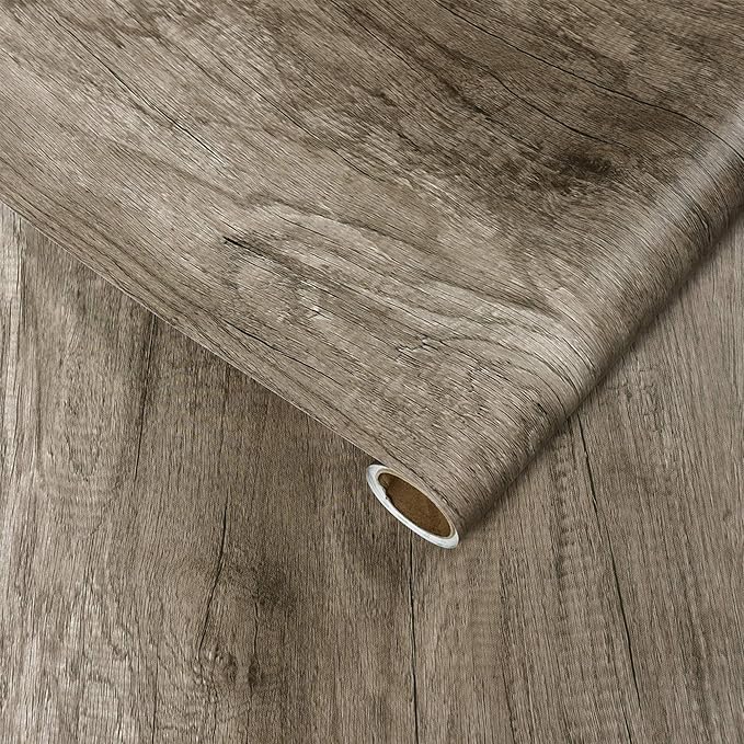 Amazon Laptain リメイクシート カッティングシート 木目調 61cm 5m 壁紙シール 木目 賃貸ｏｋ 防水 耐熱 のり付き 簡単 はがせる壁紙 ウォールステッカー Diy 木目調 防汚 防カビ おしゃれ 壁紙補修シール シート 家具 スキージー 貼り方説明書付き