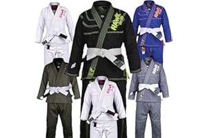 HAWK JIU JITSU Hawk Sports Brazilian Jiu Jitsu Gi for Kids, Ultra-Light Extra Tough Premium Fabric Kids BJJ Gi