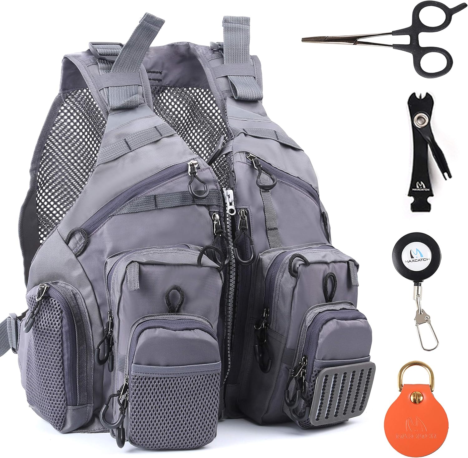 Maxcatch Fly Fishing Vest With Accessories Maxcatch Fly Fishing Vest With Accessories