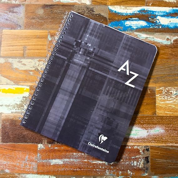 Spiral A5+ AZ Tab Seyes Grid 100 Page Index Book Paper Notebook