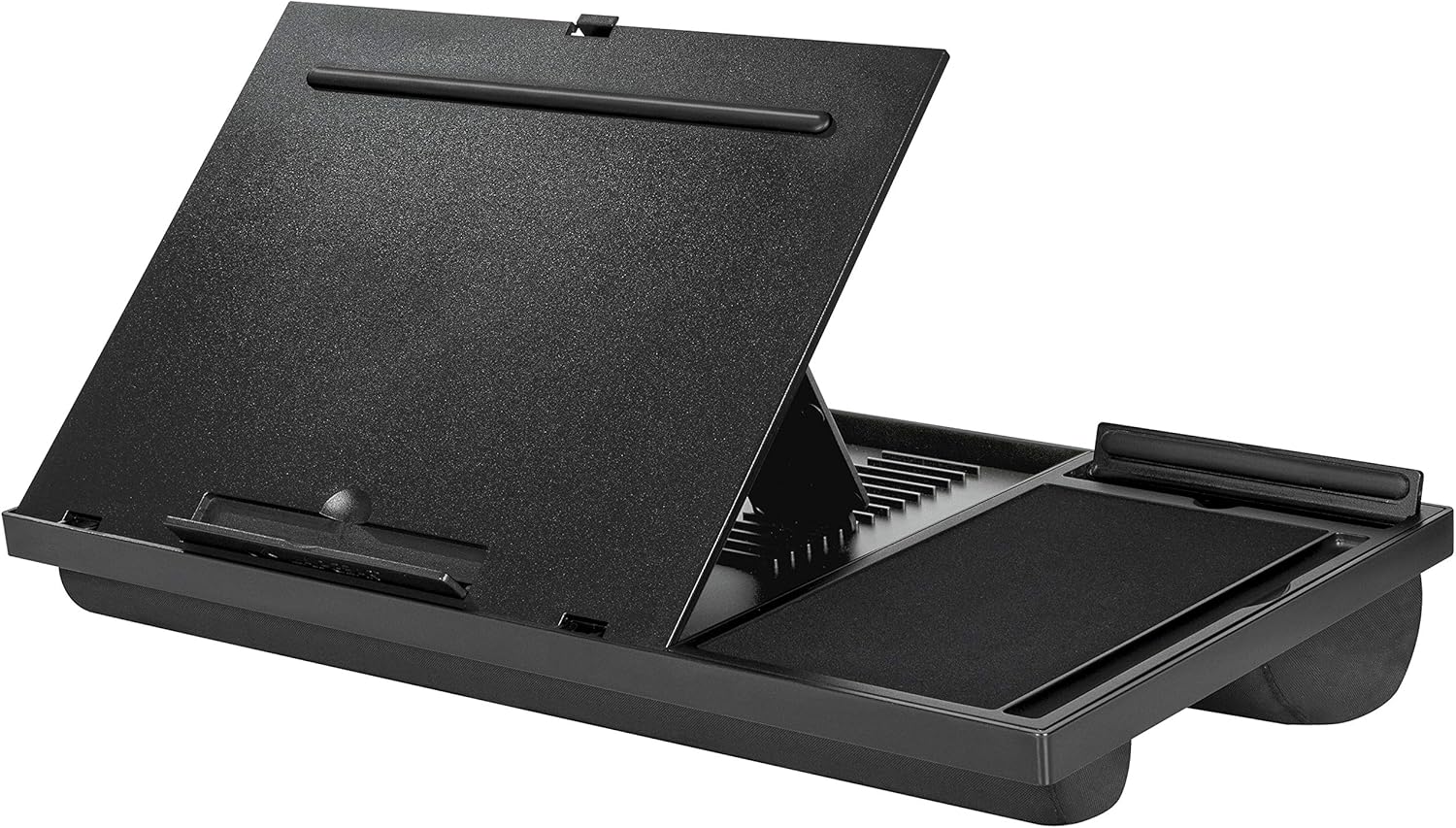 LapGear Ergo Pro Laptop Stand - Lap Desk with 20 Adjustable Angles, Mouse Pad, and Phone Holder - Black - Fits Up to 15.6 Inch Laptops and Most Tablets - Style No. 49408 : Office Products