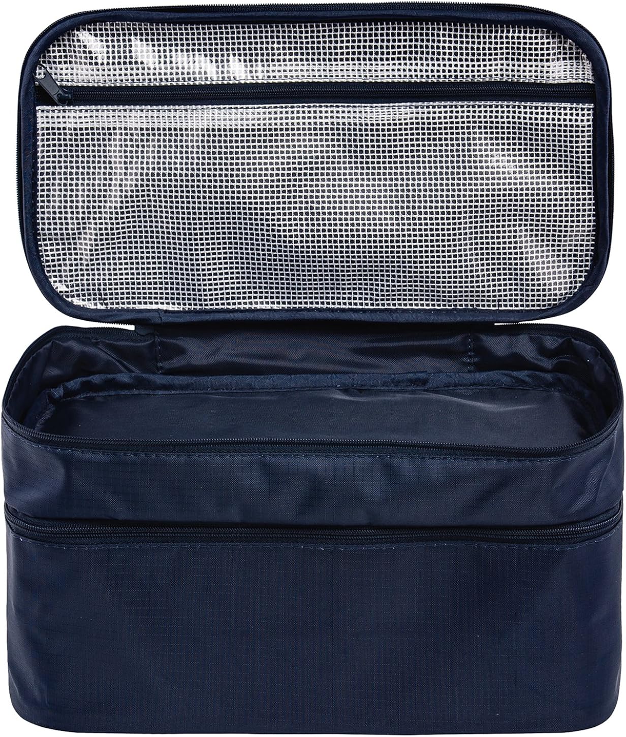  | Travel Underwear Organizer Bag, JJ POWER Lightweight Double Layer Large Capacity Cosmetic Bag- Multiple Compartments and Pockets (Watermelon Red) | Packing Organizers