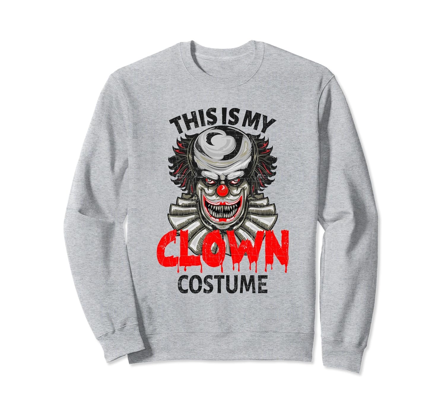 Scary Clown Halloween Costume Sweatshirt-ANZ