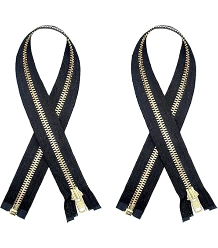 5 Heavy Duty Antique Brass Separating Zipper For Jacket