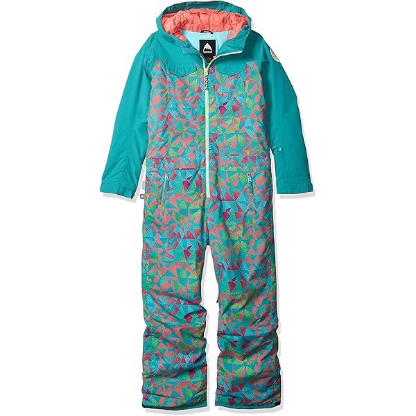 Burton Girls' Game Piece One Piece Snow Suit, True Black / Secret