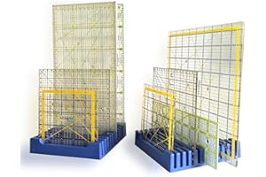 ARTKINGTO Storage Rack for Quilting Rulers, 12 Slot Ruler Holder Organizer and Storage (2-Pack)