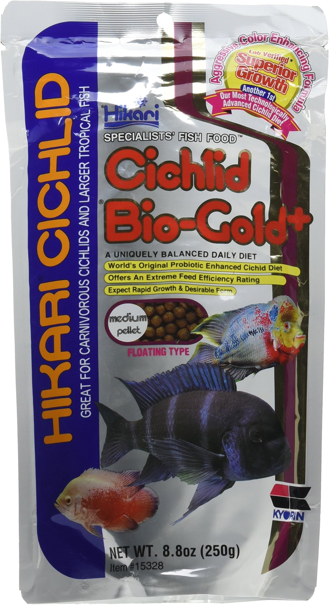 HIKARI - Cichlid Bio-Gold Plus Mini Pellet - 8.8 oz. (250 g)