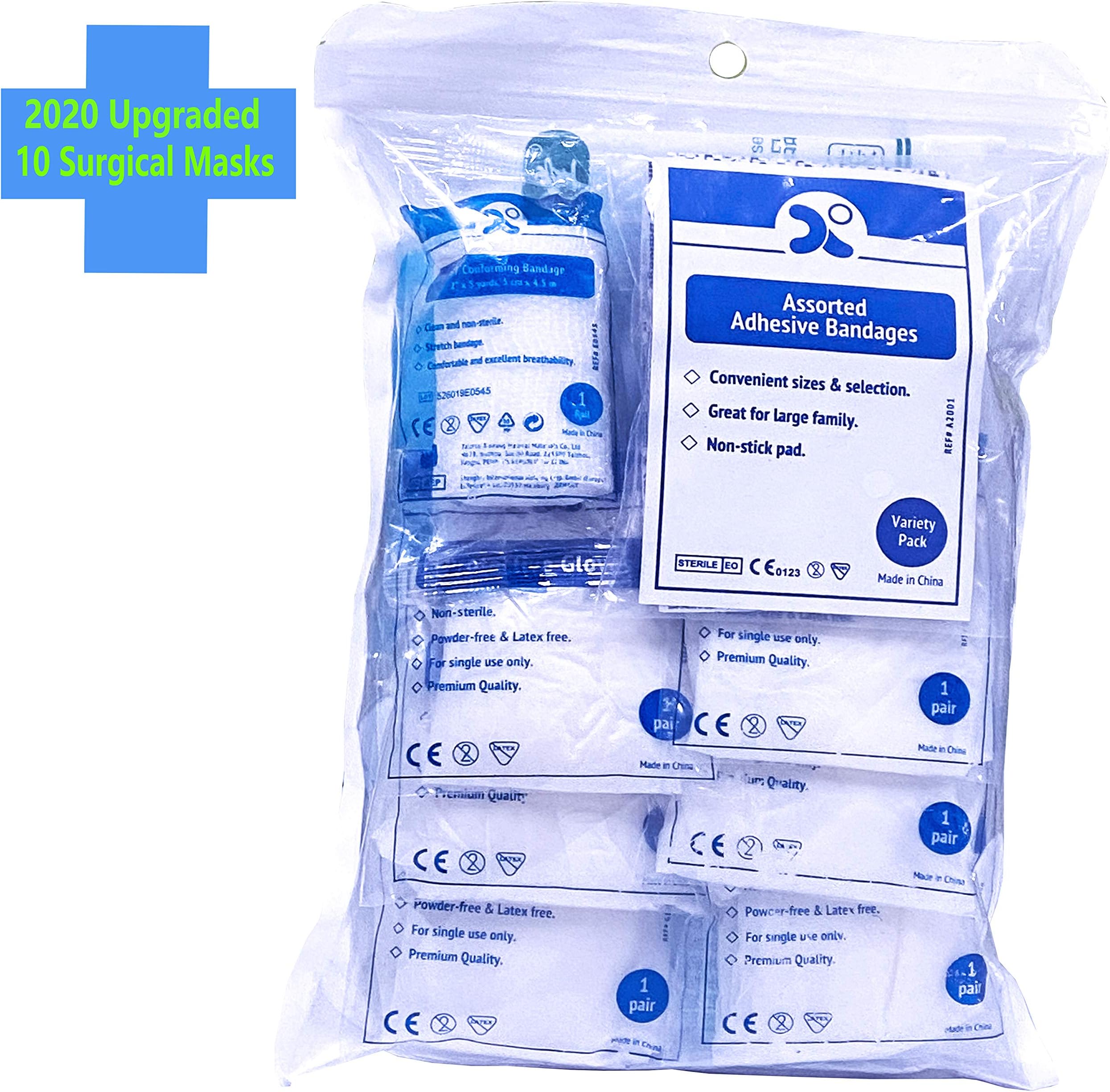 HONYAO Travel Kit, First Aid Kit Refill Pack for Home Hotel Workplace Suitcase Car