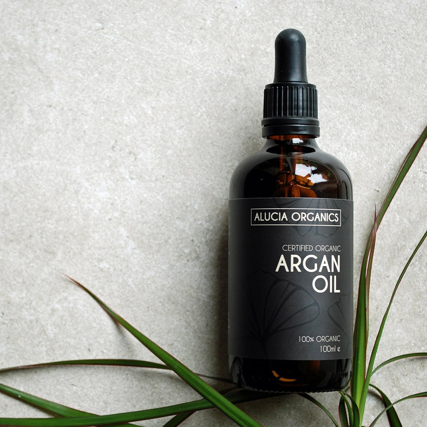 ALUCIA ORGANICS Certified Organic Argan Oil 100ml, 100% Pure Argan Oil for Face Body & Hair, Natural - Image 3