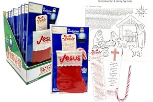 SCRIPTURE CANDY REACHING THE WORLD ONE PIECE AT A TIME! Scripture Candy, The Candy Cane Story Stocking, Bookmark, Candy Cane & Activity Page Set, 12 Count