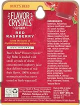 Burt's Bees Flavor Crystals Lip Balm Red Raspberry 100% Natural 0.16oz view 2