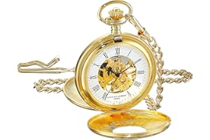 CHARLES-HUBERT PARIS Charles-Hubert, Paris Gold-Plated Mechanical Pocket Watch