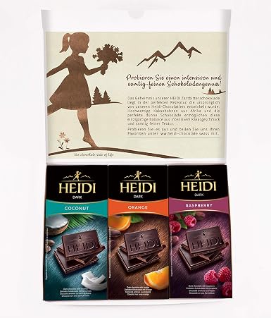 6x Dunkle Schokoladentafeln Von Heidi I 6 Einzigartige