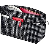Vercord Handbag Purse Tote Pocketbook Organizer Insert Zipper Closure 11 Pockets 3 Sizes Many Colors