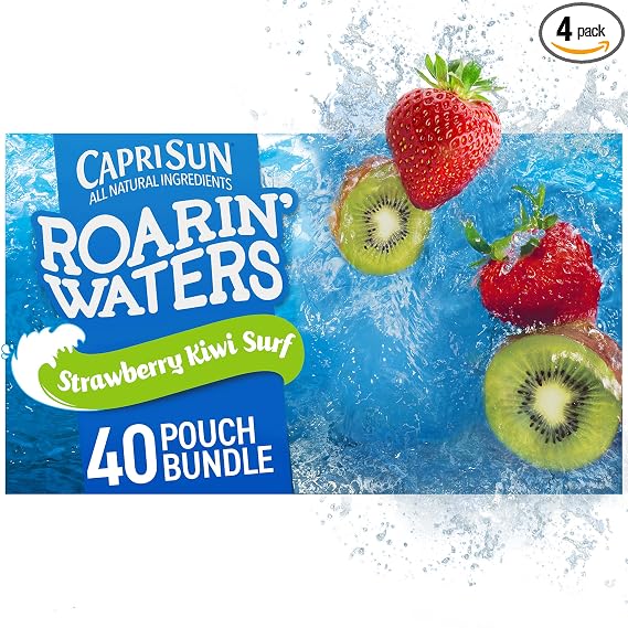 Capri-Sun roarin' waters strawberry kiwi Juice pouches - 10 pk (087684001141)