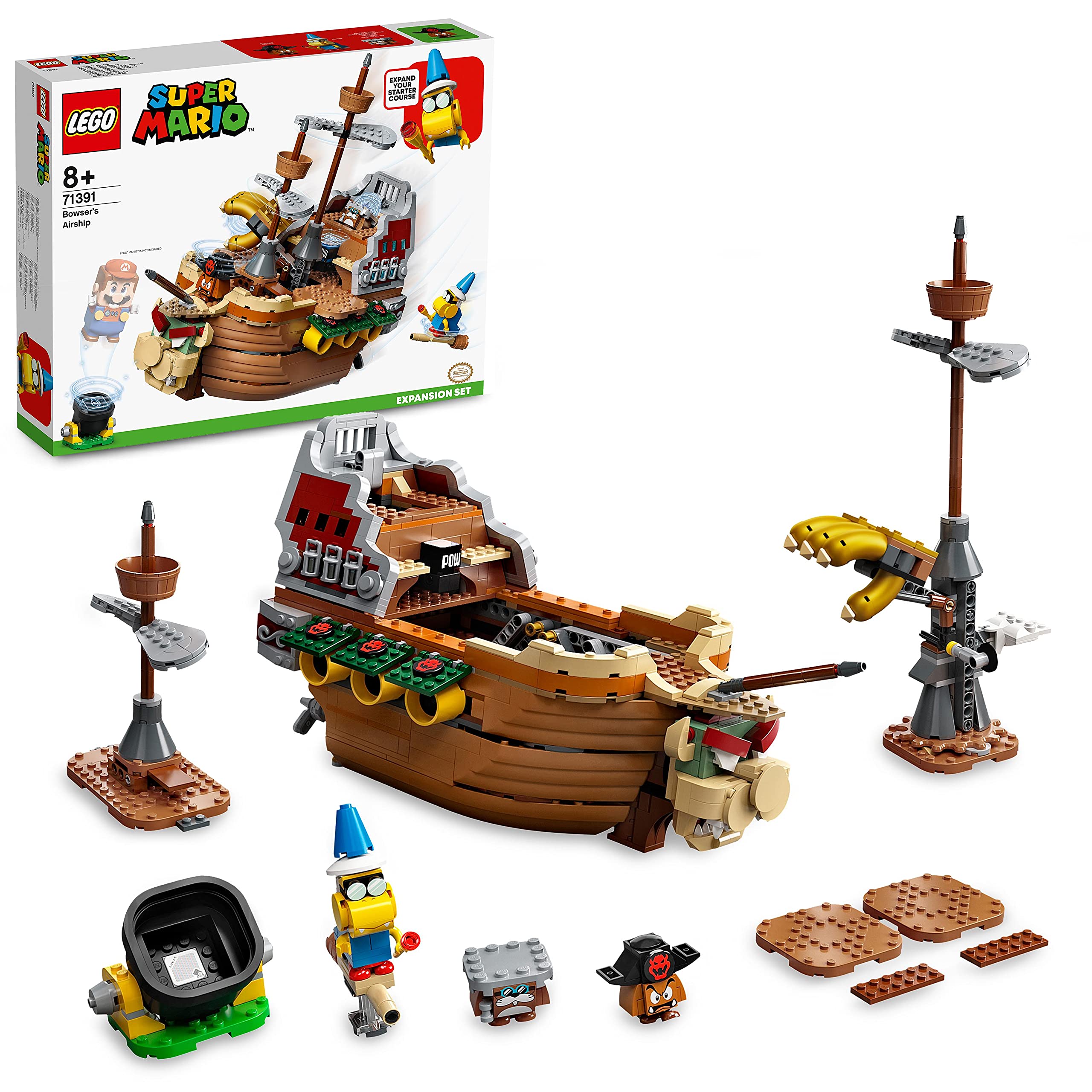 LEGO 71391 Super Mario Bowser’s Airship Expansion Set