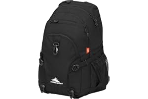 High Sierra Loop Backpack, Travel, or Work Bookbag with tablet sleeve, One Size, Black