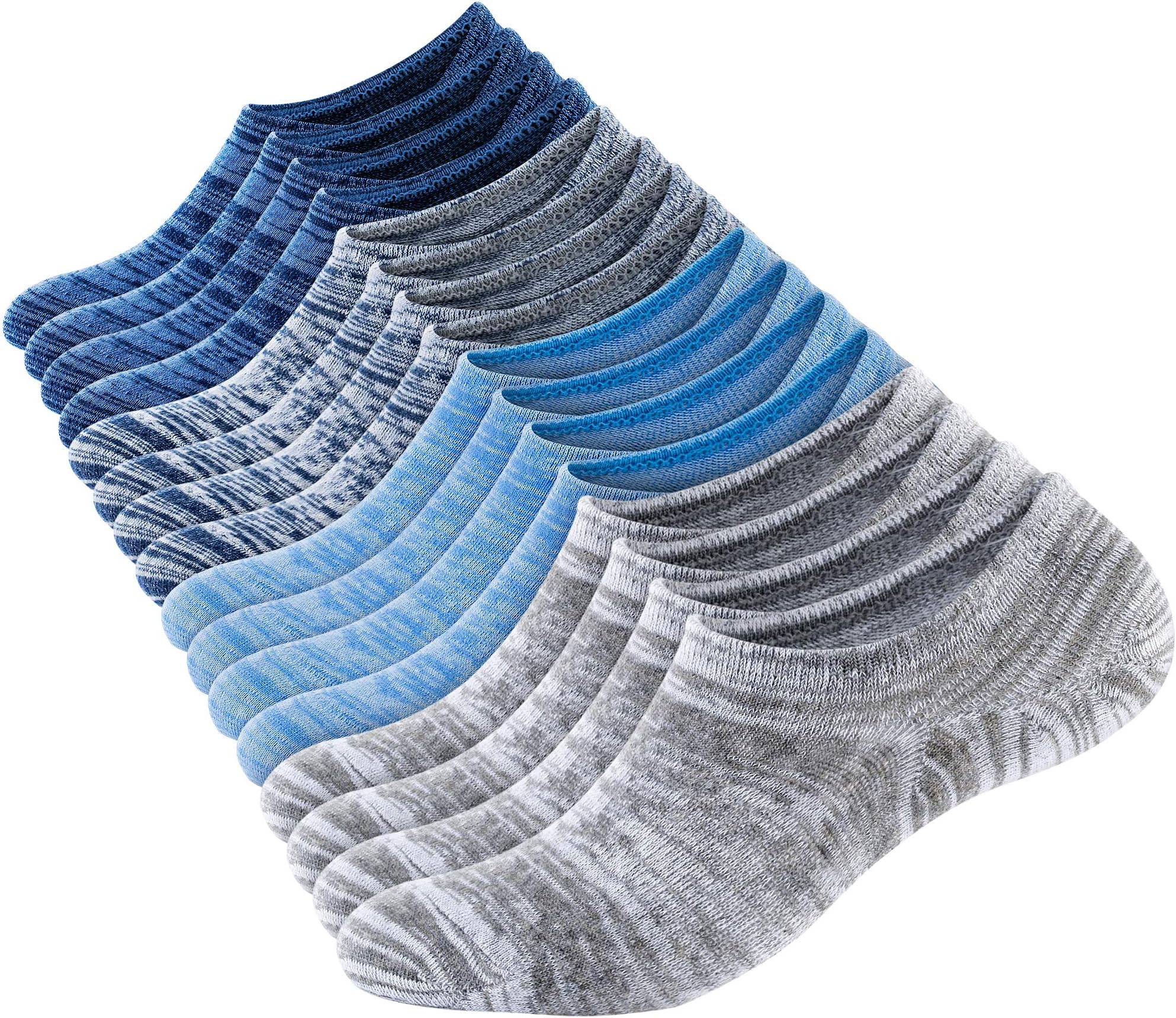 No Show Socks Men Socks 8-12 Packs Low Cut Ankle Sock, Men Short Socks Casual Cotton Socks Size 6-13