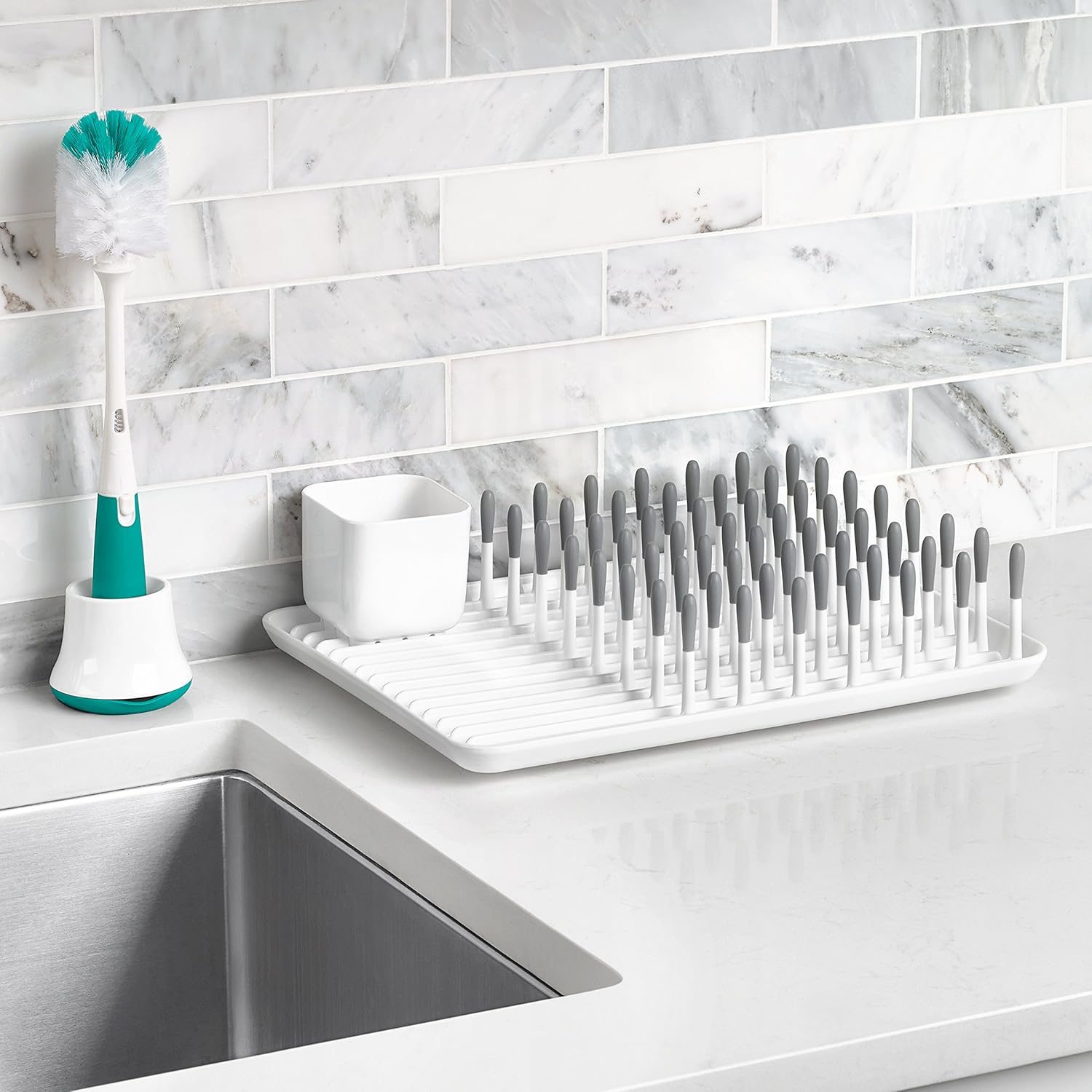 OXO Tot Bottle Drying Rack, Gray : Baby