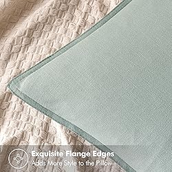 MIULEE Decorative Linen Pillow Covers 20x20 Inch