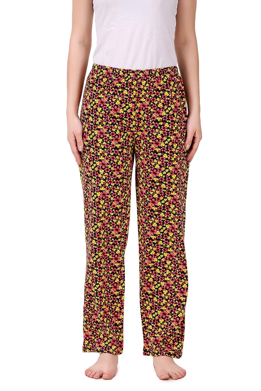 masha women's cotton printed multicolor pyjama