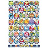 Pok&eacute;mon: All-Time Favorites - Grid Wall Poster, 34L" x 22.4W", Unframed Version