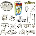 BRIJ HAAT Natural 140g Gopi Chandan Iskcon Tilak with Plate and 16 Types Metal tika Stamp Forehead (SK140g1+16stp)
