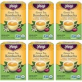 Yogi Tea - Green Tea Kombucha (6 Pack) - Supplies Antioxidants to Support Overall Health - Contains Caffeine - 96 Organic Green Tea Bags
