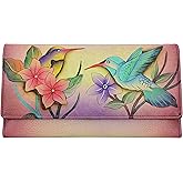 Anna by Anuschka Women's Hand Painted Genuine Leather Multi Pocket Wallet