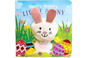 Hippity, Hoppity, Little Bunny - Finger Puppet Board Book for Easter Basket Gifts or Stuffer Ages 0-3 (Finger Puppet Book)