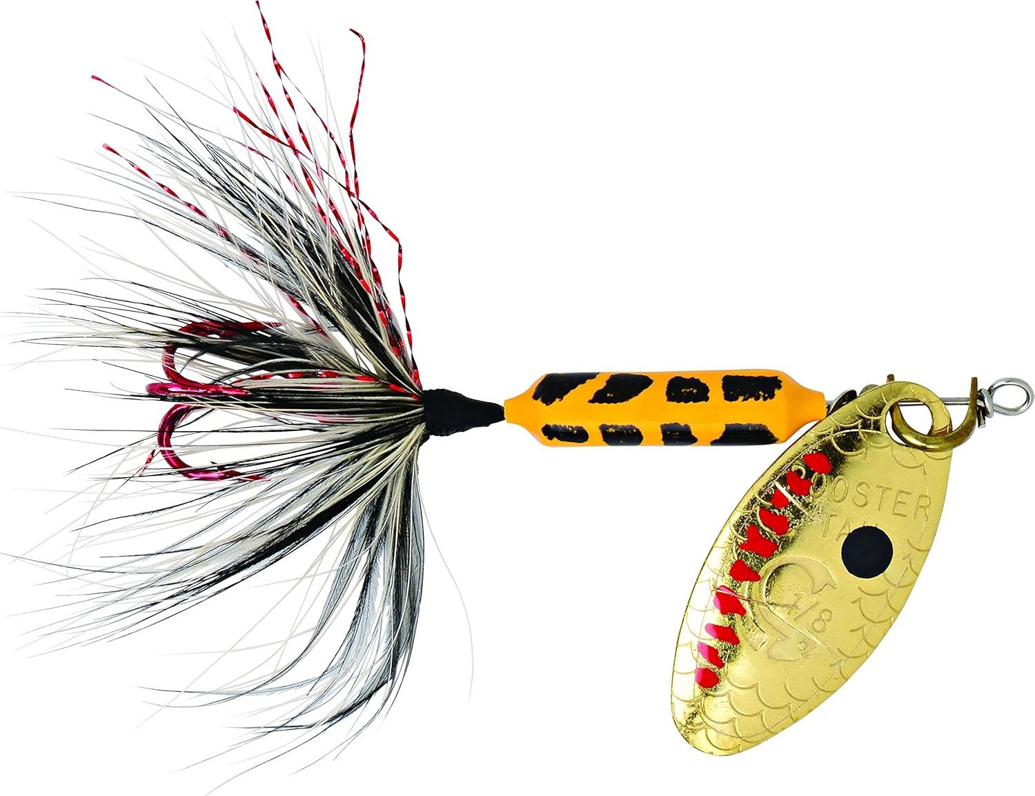 Wordens Rooster Red Hook Tail Lure, Yellow Coachdog, 1/8Ounce Sports & Outdoors