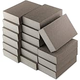 220 Grit Sanding Block, Jamiikury Superfine Sanding Sponge, 16pcs | Wet and Dry Sandpaper Sponge, Reusable Sanding Pads for Wood, Metal, Furniture Paint, and Drywall