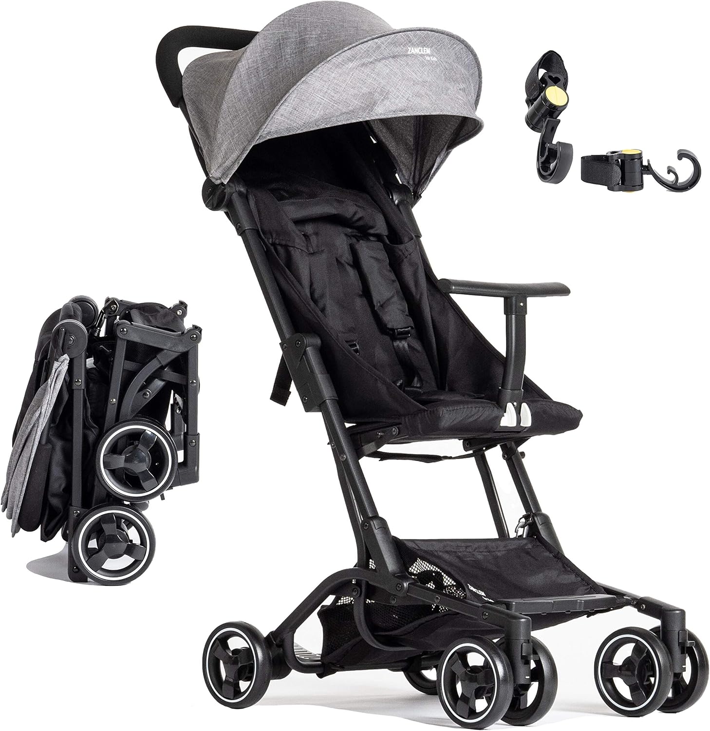 Lightweight Strollers for Toddlers up to 4 Years by ZANCLEM, Grey