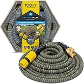 HydroTech 100 ft Expandable Burst-Proof Garden Hose, 5/8 in Diameter | Patented Force Control Technology delivers lightweight, kink-free flexibility, compact storage and dependable durability.