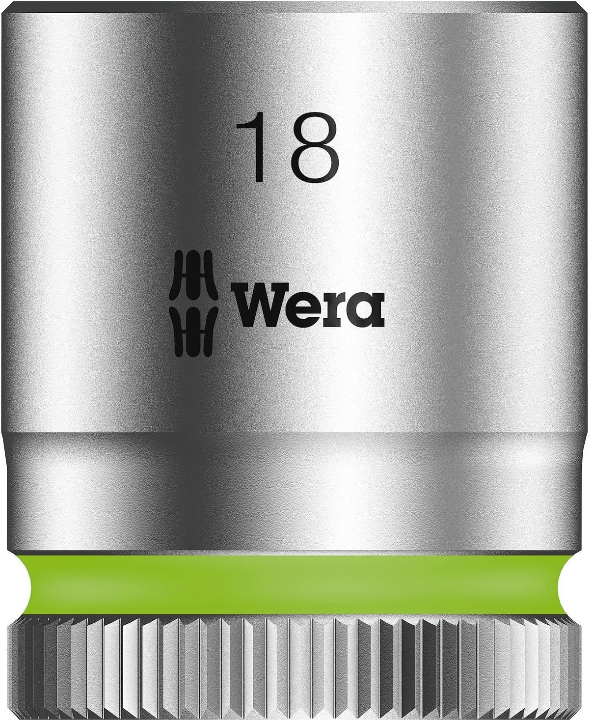 Wera 05003563001 3/8" 18mm Lever Socket Wrench, Green, 3/8" - 18,0 mm
