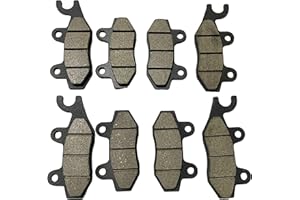 501 Parts Complete Front and Rear Severe Duty Brake Pad Set for 2008-2013 Yamaha Rhino 700